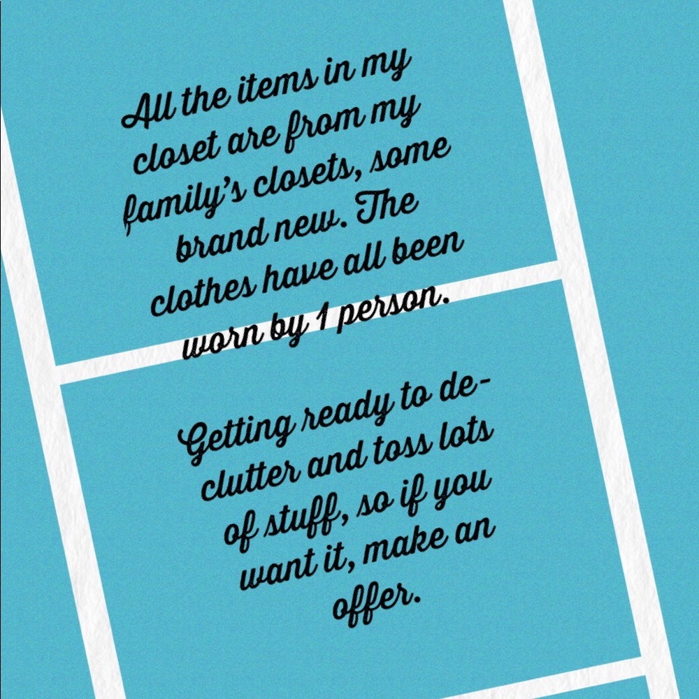 Please read. Make an offer.